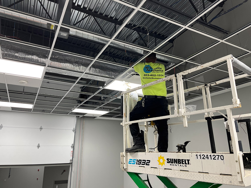worker on lift